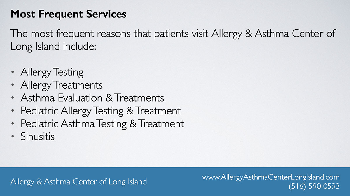 Allergy & Asthma Center of Long Island - Our Services